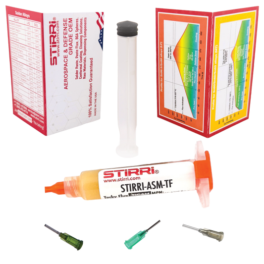 ASM-TF universal no-clean tacky soldering flux for hand-soldering and automated assembly (ROL0)