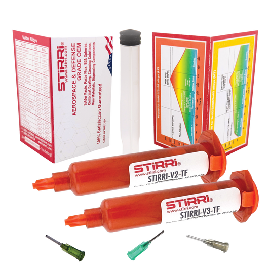 V2-TF + V3-TF - solder flux for electronics, limited time 2-pack comparison offer